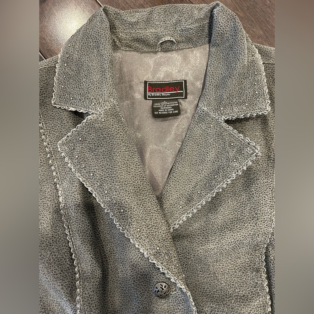 Gray Leather Jacket - image 5